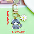 Cat Charm Keychains in 59 Pictured Variations for Bags and Keys view 12