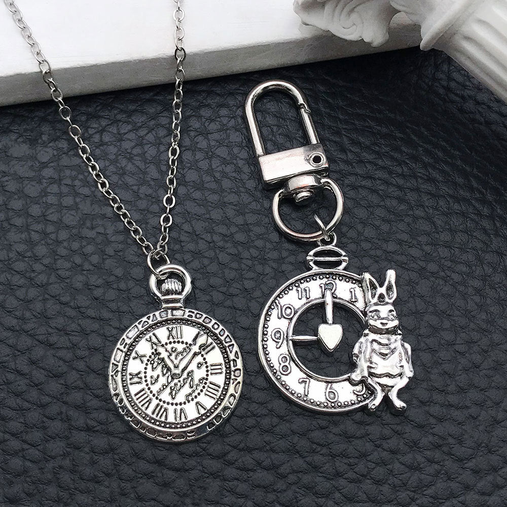 Antique Silver Zinc Alloy Easter Rabbit Charm Pendant for DIY Keychain Bracelet Necklace