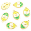 Pastel Moon and Star Oval Enamel Charm Collection for Jewelry Making view 9