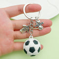 Soccer, Basketball and Volleyball Charm Keychains in 37 Pictured Variations view 1