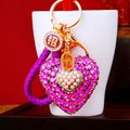Cat Eye Heart Keychains in Eight Colors with Fortune Loop Options view 1