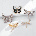 Gold Tone Silver Tone Butterfly Crystal Fifteen Designs Metal Brooch Pin view 2