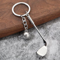 Golf Ball Metal Keychain Creative Gift Pendant Accessory