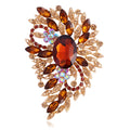 Blue Flower Crystal Nine Designs Metal Brooch Pin for Jackets and Lapels view 12