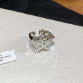 Open Zircon Star Square Emerald Cut Rings Six Styles view 10