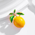 Green Yellow Flower Enamel Metal Brooch Pin for Jackets and Lapels view 5