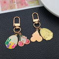 Four-Style Easter Bunny Egg Carrot and Rainbow Clip Keychain Collection view 3