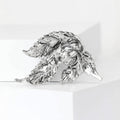 Leaf Cluster Brooch with Faux Pearl Center Decorative Lapel Pin view 3