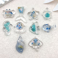 Blue Seashell Metal Charms with 10 Listed Options for DIY Jewelry Making view 1