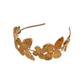 Textured Metal Butterfly Headband In Silver Tone Or Gold Tone view 5