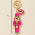 Beaded Nutcracker Soldier Charm Keychain Four Colors view 9