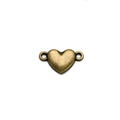 Small Heart Two-Hole Metal Bracelet Connectors for Jewelry Making view 5