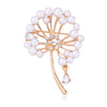 Flower Pearl Look Two Designs Metal Brooch Pin for Jackets and Lapels view 6