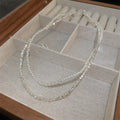 Silver Pearl Chip Bead Necklaces Heart Pendant Three Styles view 8