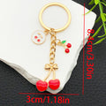 Red Cherry Strawberry Heart Metal Keychain Collection view 7