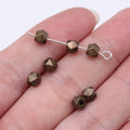 Faceted Geometric Spacer Beads in Seven Metal Finishes view 6