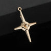 Gold-Tone Cross Star
