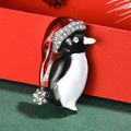 Santa Hat Penguin Brooch Decorative Lapel Pin For Jackets And Scarves view 4