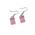 Enamel Fire Extinguisher Crayon Box Dangle Earrings 4 Styles view 5