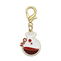 H2O Flask Chemistry Enamel Charm Keychain Two Colors view 7