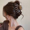 White Fabric Bow Claw And Large Loop Hair Claws In Black Or Purple view 2