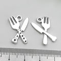 Antique Silver Tableware Metal Charms with 16 Listed Options view 7
