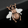 Antique Alloy Bee Insect Charm Pendant Three Metal Finishes view 2