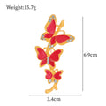 Butterfly Enamel Two Designs Metal Brooch Pin for Jackets and Lapels view 2