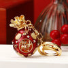 Burgundy Round-Pouch