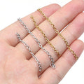 Short Metal Extension Chains in Gold and Steel Tone Finishes view 4