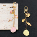 Pink Ice Cream Lemonade and Smiley Metal Clasp Keychain view 3
