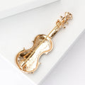 Enamel Violin Brooch in Red or Green With Black Strings view 3