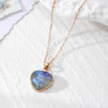 Iridescent Heart Resin Keychain Necklace Earring 3 Styles view 3