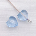 Transparent 8mm Glass Heart Beads in Ten Individual Colors view 10