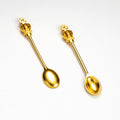 Crown Handle Mini Spoon Charm In Four Antique Finishes For Jewelry Making view 5