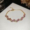 Geometric Zircon Crystal Bracelets Vine and Tennis Styles view 9