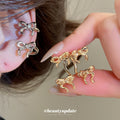 Tiny Bow Double Ear Cuffs in Polished Statement Design view 1