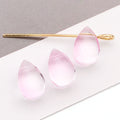 Twelve-Color Small Translucent Teardrop Glass Bead Collection view 11