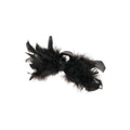 Purple Fluffy Feather Rhinestone Chain Dangle Hair Claw view 5