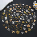 Gold-Tone Sunflower and Four-Leaf Clover Metal Charms with 6 Listed Options view 3
