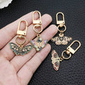 Six-Piece Vintage Moth and Butterfly Lobster Clasp Charm Assortment view 3