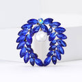 Laurel Pearl Wreath Brooch A Circular Laurel Wreath Of Marquise Stones view 3