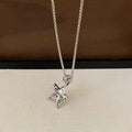 Silver Tone Star Pendant Necklaces in Three Cord Styles view 6
