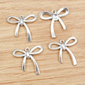 Slim Ribbon Bow Charms In 1 Style For Jewelry Making view 3