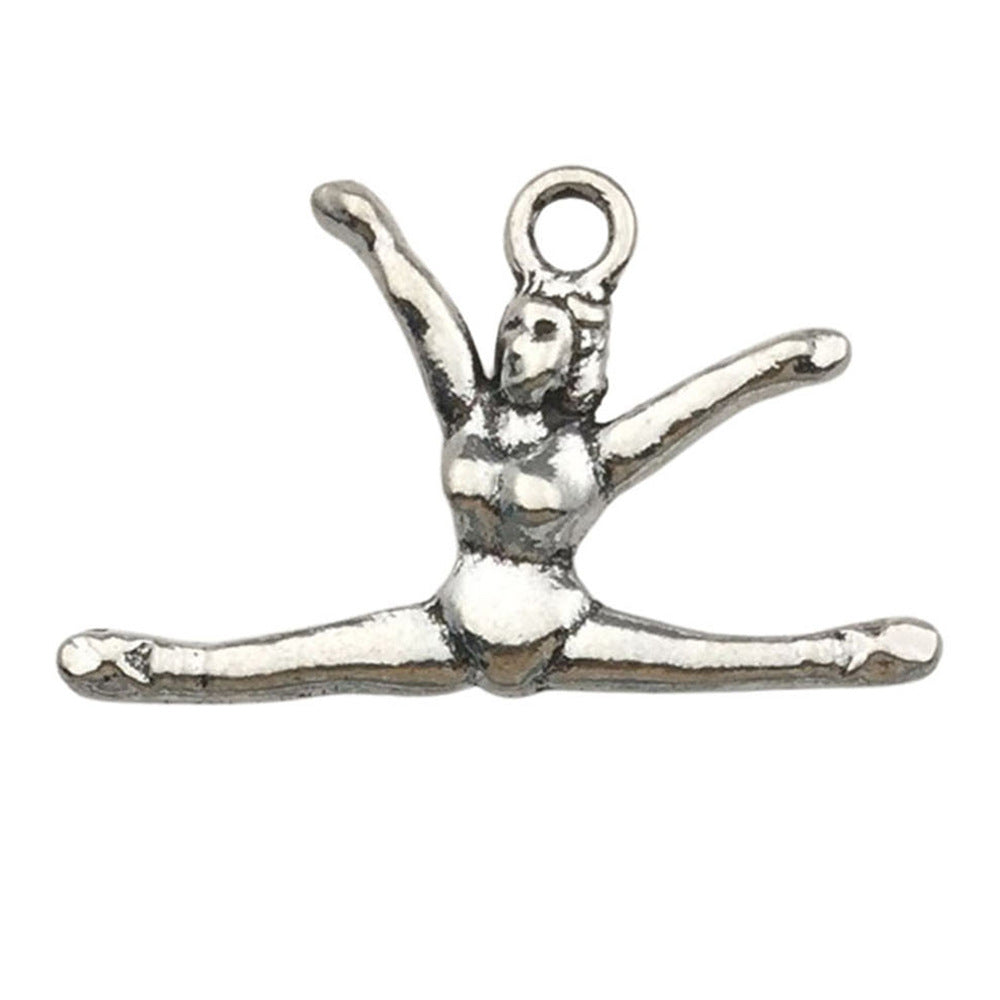 Antique Silver Zinc Alloy Cheer Horn Football Aerobics Charm Pendant for DIY Jewelry