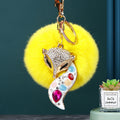 Multigem Fox Keychains with Fourteen Pom Colors and Multiple Loop Styles view 11