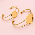 Round Tray Cuff Bracelet Blanks Jewelry Making Components view 6