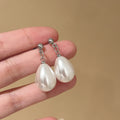 Five Gold and Silver Pearl Look Hoop and Drop Earring Designs view 2