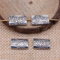Carved Curved Rectangle Beads in Three Finishes for Jewelry Making view 2