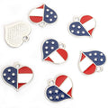 Enamel-Look Gold Silver Heart Alloy Charms in 8 Styles view 11